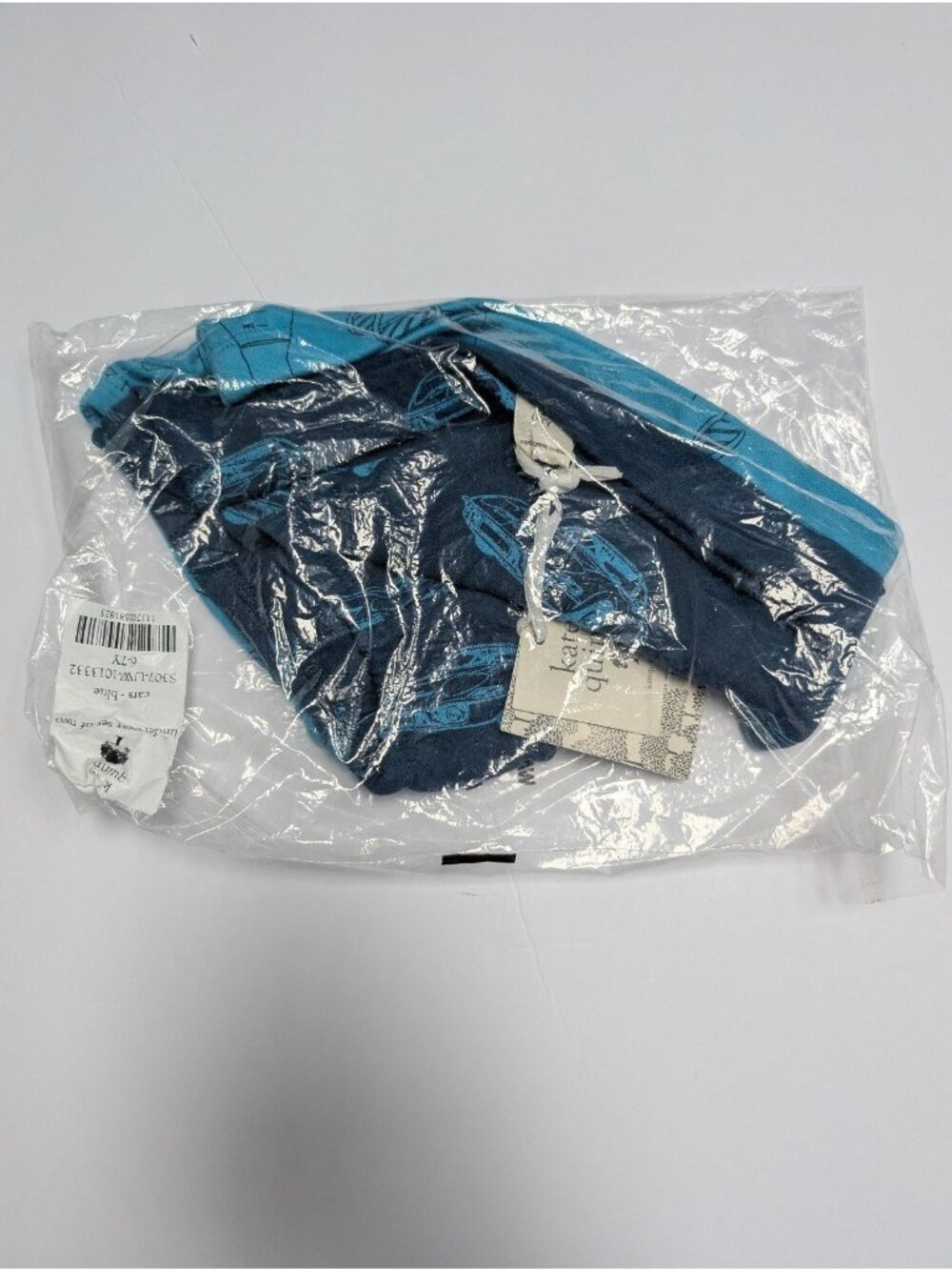 Kate Quinn Organic Cotton Underwear 2pk Vintage Cars Chemistry Blue 6-7Y Undies